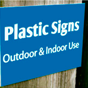 PVC Signs, custom printed