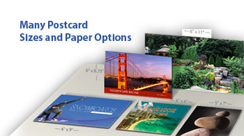 many postcard sizes available